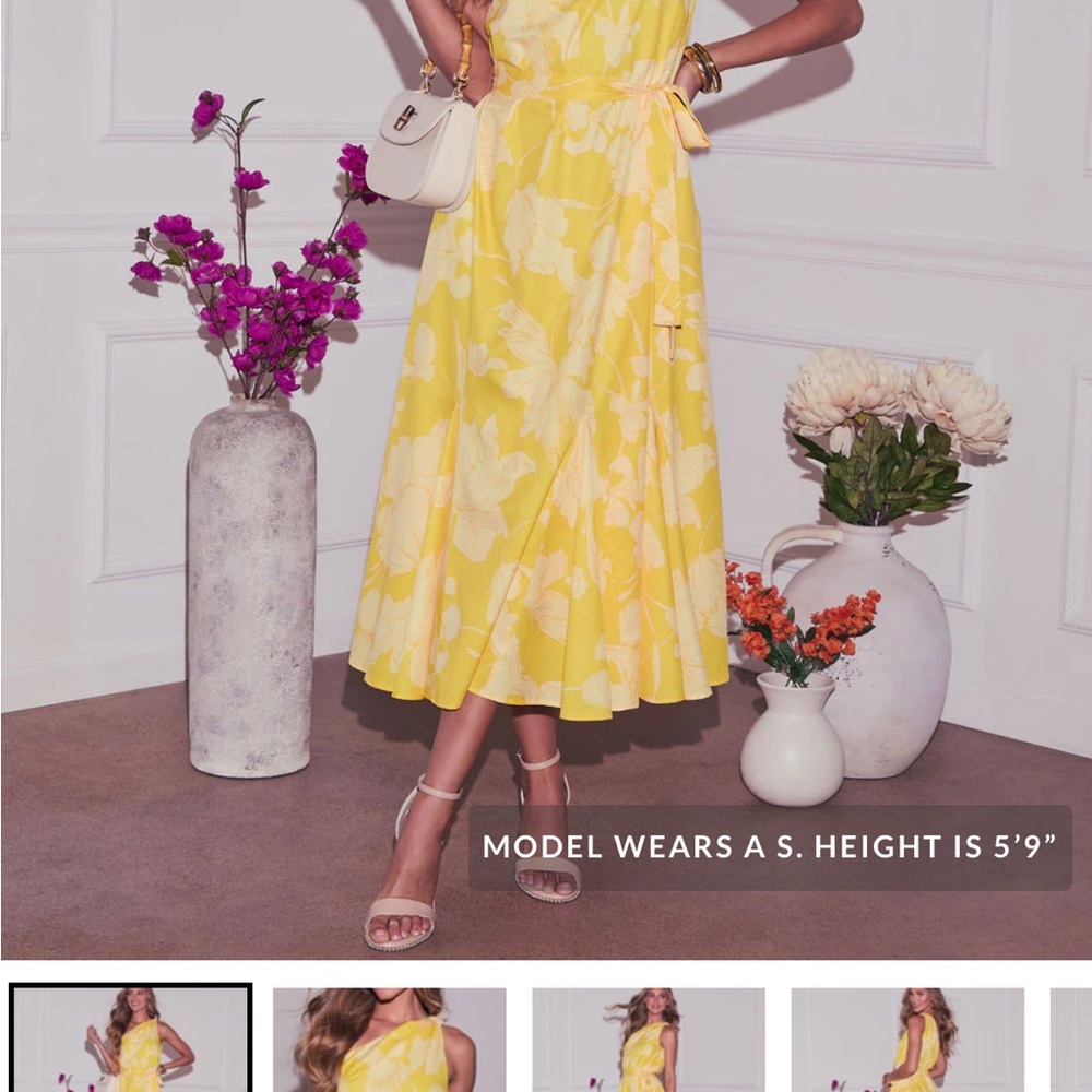 Vici Sunlit Floral Midi Dress